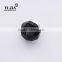 1 2/7 inch black enamel zinc base glass handles for dresser drawers