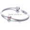 X337 Wholesale Rhinestone Skull Charms 925 Sterling Silver
