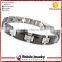 Magnetic stainless steel bracelet with stone,bio magnetic bracelet