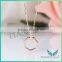 White Moissantie Diamond Pendants Charms Six Star Rose gold Necklace