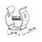 JY-22|Nickel plated metal accessories for workbench|Electrophoresis metal buckel|Anti-rust pipe fittings for coated pipe