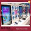 Multi-Tier cell phone case display rack with led lights