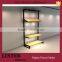 Retail clothing shelving rack metal display shelf with light