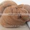 100% Chinese sheep cashmere yarn,14/1NM, dyed brown color