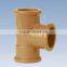 Brown split tee pipe fittings