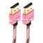 VOXLINK gift hdmi colorful cable,1m HDMI 1.4v 19 + 1 Gold Plated to HDMI 1080P 4K cable Male to male