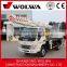 truck crane 6 ton with folding boom crane mounted on truck
