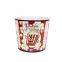 Custom Brand Printed Paper Popcorn cup/bucket/tub