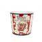 Custom printed paper popcorn bucket, packaging for popcorn, cup of popcorn