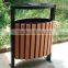 Environmental wood plastic composite material wpc trash can / dustbin / ash can