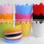 Wholesale colorful plastic flower pots, egg shape flower pots, small pots
