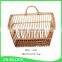 Wicker material rectangular wall basket