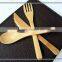 Wood dinnerware bamboo kitchenware spoon fork knife for hotel or restaurant