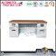 Portable cheap folding metal study table/ metal workshop table