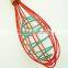 13007Silicone Double Helix Rapid Whisk with wooden handle