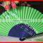 Natural bamboo craft hand fan with logo printing