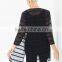 women's sheer black mesh lace shirt