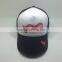 Screen Printing Mesh Baseball Cap Rubber Logo Trucker Hat