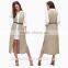 new fashion ladies chic sleeveless belted long vest wholesale