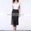 beautiful design asymmetrical office wear long skirts for women