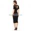 Simple Long Dress Black Lace Dress Patterns Party Dress for Fat Women