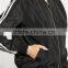 MGOO New Arrival Black 100% Polyester Bomber Jackets Black Crop Long Sleeves Tops Coat Sports Women Jackets