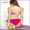 Top quality three-piece ladies swimsuit sexy girls split bikini with bow tie