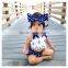 S17444A kids clothing sets butterfly child boutique outfit