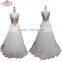 OEM Long Floor-length White A Line Wedding Dress