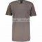 Stylish Slate Round Neck Distressed Long Line T Shirt for Man