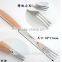 wood handle stainless steel chopstick spoon fork 8-pieceset /tazhg wood handle chopsticks fork spoon set/ fancy dinnerware