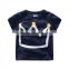 2017 New Design Kids Boy Clothing Royal Crown Printed Boys T Shirt