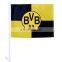 top quality free design polyester car flags with plastic pole