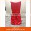 Elegant Design Burgundy Banquet Wedding Rosette Chair Cover