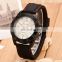 durable silicone quartze watch, quartz movement watch with silicone strap