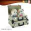 Kraft Paper Cardboard Suitcase Portable Box with Handle for Children