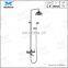 High-end elegant Rose Gold Royal style wall mounted rainfall shower set bathroom shower faucet set