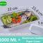 100 Pack Aluminum Pans With Aluminum Cladding Paper Lids,100 Pack, Deep Steam Table Pans, Rectangular Aluminum Grill Pans (1000 ML)