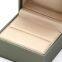 Plastic box covered PU leather outside  and wrapped PU leather inside, embossed logo