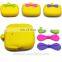 Euro style high quality metal clip clutch bags women's gift silicone purse wallet