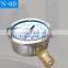 YN-60 shockproof pressure gauge Vacuum negative pressure gauge Stainless steel oil/Water Hydraulic gauge Vacuum gauge