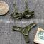 2019 New arrivals army green brazilian flag bikini swimsuit 2 pcs bikini swimwear set