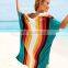 New Arrivals Sexy Beach Cover up Striped Crochet Robe de Plage Pareos for Women Swimwear Saida de Praia Beachwear Coverups