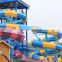 Factory price water park equipment water slide with big swimming pool for kids and adult for sale