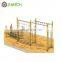 outdoor Spider man shape toys playground playsets Wooden climbing wall