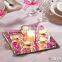 glass mirror candle plate bathroom accessory design mirror decorative mirror made in china