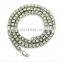 Hip Hop 12mm Cuban Chain Iced Out Rhinestone Zinc Alloy Gold Plating Miami Cuban Link Chain Necklace