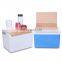 Eco-friendly camping 11L  portable plastic cooler hard cooler box with beech lid