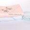 China towel manufactory pure cotton customized label embroidery baby towel quilt
