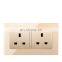 UK Standard 13A Home Wall Power Socket Outlet, LED Indicator,146mm*86mm,On-Off Control